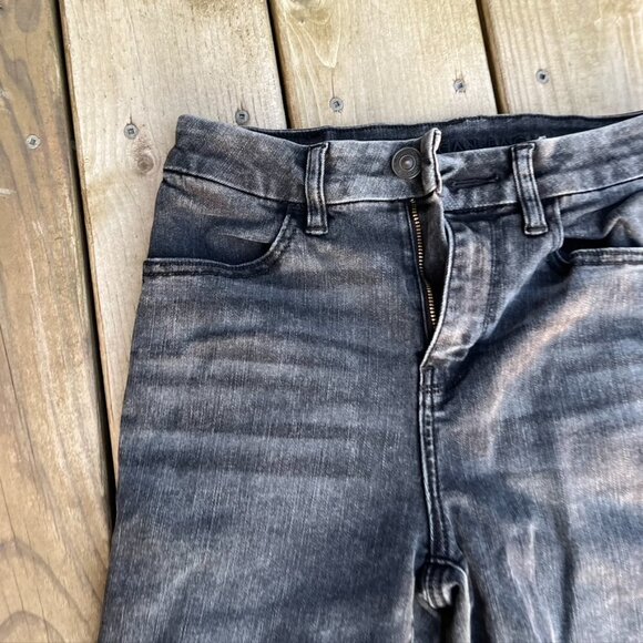 American Eagle Black Distressed Hi-Rise Jegging Curvy Jeans Size 4 - Picture 6 of 10